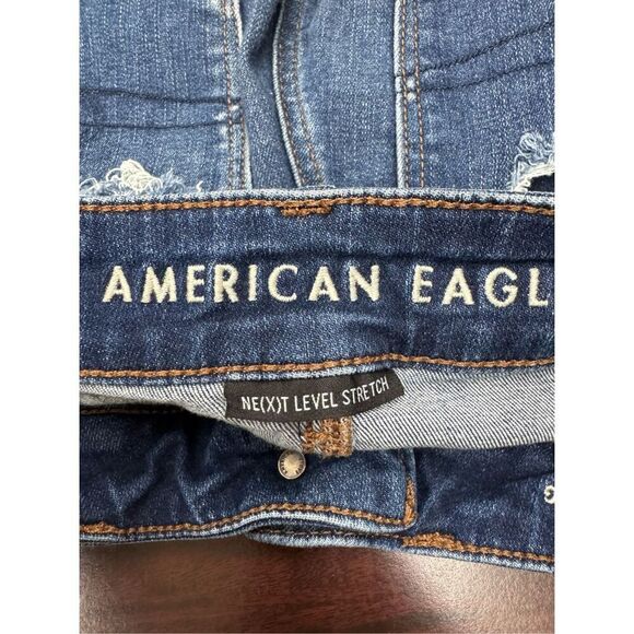 American Eagle Distressed Next Level Stretch Hi-Rise Jegging Size 2 Short - Picture 6 of 10